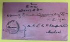 Straits Settlements  4c King Edward Vii Used On 1913 Cover  Singapore To Madras