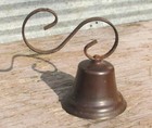 Primitive Country Store Brass Door Bell Vintage Shop Keeper Hanging Farmhouse