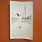 Vintage Photo Baseball Player Glove Uniform Pitcher Early 20th Century Original