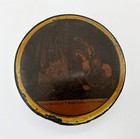 Antique Georgian Papier M  ch   Snuff Box    weel Done Cutty-sark    19th Century A f