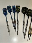 Vintage 4 Sets Brass   Tungsten Darts Metal Shafts And Flights   More