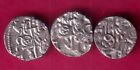 3 Coins Set  Delhi Sultan Samant Deva Horse Man   Bull Type Billon Coin  zz483
