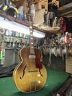 1950 s Vintage Harmony Hollywood Arch Top Guitar W  Soft Case  Plays Great 