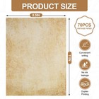 Joyberg 70pcs Vintage Paper 8 5 X 11 In Parchment 8 5x11 Inches  Vintage