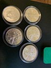  lot Of 5  2017 Silver American Eagle  1 Coins  999  From Mint Tub Into Holders