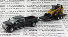 Greenlight 2022 Gmc Sierra 3500 Hd Dually   Cat 272d2 Skid Steer W trailer Set B