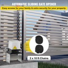 3100lbs Sliding Gate Opener Door Driveway Motor Electric With 2 Remotes
