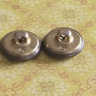         Vintage Waterbury Monogram Brass Blazer Buttons  matching Pair  