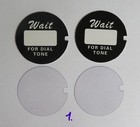 Western Electric Telephone Dial Number Cards  And Plastics