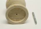 4 3 8  Wood Finial Turning Newel Post Cap Curtain Rod End W screw -order 1 To 10