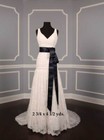 Ribbon Sash Belt Bridal Wedding Swiss Double Faced Satin For Formal Dress Gown