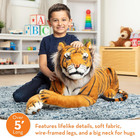 Melissa   Doug Giant Tiger - Lifelike Stuffed Animal  over 5 Feet Long 