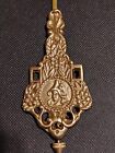 Brass Clock Pendulum Gingerbread  Parlor  Shelf Clock - Nos