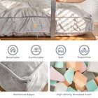  6  Futon Mattress Size  Velvet Thick Futons Sofa Couch Bed  Full Grey