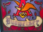 Vintage Budweiser Anheuser-busch Stained Glass Style Lighted Beer Sign Bar