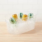 4gal Plastic Beverage Tub   Clear Drink Bucket  Ice Bucket  Dishwasher-safe