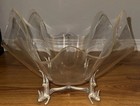 Arthur Court Aluminum Bunny Rabbit Bowl Stand Holder Vintage 1986 Lucite Bowl