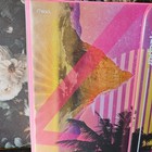 Mead Trapper Keeper Binder Retro Tropical 80s Theme Hot Pink