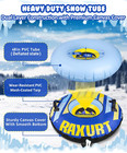 Heavy Duty Snow Tube  48   Inflatable Snow Sled For Kids And Adults