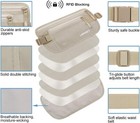 Travel Money Belt For Men Women Rfid Blocking Concealed Waist Wallet Pouch Un   
