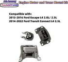 Engine Motor Mount Set 3pcs Compatible With 2013 2014 2015 2016 Fo-rd Escape L4 