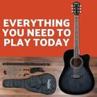 Washburn Wa90ce Acoustic-electric Guitar Kit     Dreadnought Cutaway  Built-in