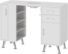 Manicure Table Nail Station Nail Tech Table With Storage Cabinets  Drawers Salon