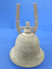 C 1870    india    Antique 19th Century  old Brass  Garden Dinner Ship Bell    sonoma   