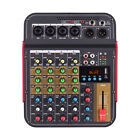 4 Channel Professional Bluetooth Live Studio Audio Mixer Usb Mixing Console C6q0