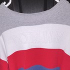 Tommy Hilfiger Men s Pullover Sweater Colorblock Gray Red Blue Crew Neck L