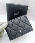 Montblanc Meisterstuck Black Color Special Edition Bi Fold Leather Unisex Wallet