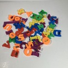 Vintage Plastic Magnetic Alphabet Letters-multicolor Children Learning 