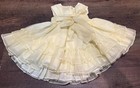 Vintage Martha   s Miniatures Party Dress Pastel Baby Yellow Girl
