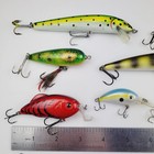 Freshwater Fishing Lures Lot D23 Assorted Hard Bass Crankbait Topwater Jig 20pcs