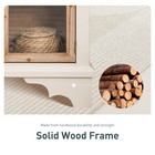 Accent Cabinet With Glass Doors Storage Display Cabinet For Living Room Entryway