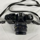 Vintage Asahi Pentax Mv1 35mm Camera And Cosinon-t 200mm F 4 Telephoto Lens 80s 