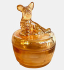 Scottish Terrier Candy Dish Scotty Dog Jeanette Marigold Powder Jar Trinket Vtg