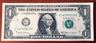 Error Ink Smear splatter  1 2017a Federal Reserve Note G16785912e One Dollar Bil