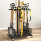Garden Tool Organizer yard Tool Holder For Garage With Wheels garden Tool Cart 