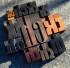 Ch Ck Mixed Set Of Letterpress Wood Printing Blocks Type Woodtype Stamp Printer