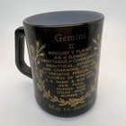 Vintage 1970 s Federal Glass Gemini Mug  Zodiac Sign  Astrology Mug