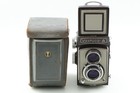 Rare Brown  near Mint W case  Yashica A 120 6x6 Tlr Twin Lens Film Camera Japan