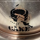 Vintage Pink Aluminum West Bend Cake Keeper Server Carrier Locking Lid Stone