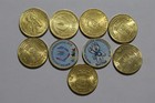 Russia - 10 Roubles - 9 Commemorative Coins B49  n120