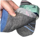 Magellan Outdoors Women 2 Pair Crew Hiking Socks Gray Pink Blue Medium 6-10