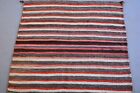 Old Navajo Child s   Saddle Blanket - Striped  Soft Wools - Circa  1900