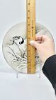 Norman Brumm Copper Plate Enamel Wall Hanging Winter Birds Snow 8 5   