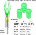 6 Pack X Lighted Nocks For Arrows With  204  233  244  246 Inside Diameter With 