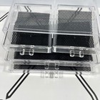 Clear Acrylic Cosmetic Organizer 3 Drawer Makeup Jewelry Display Storage Box