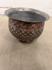 19th Century Mughal Indo-persian Tinned Copper Basin
